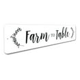 thumbnail image 3 of Farm to Table Sign, Farm Fresh Sign, Kitchen Decorative Aluminum Sign - 4x18 inches, 3 of 4