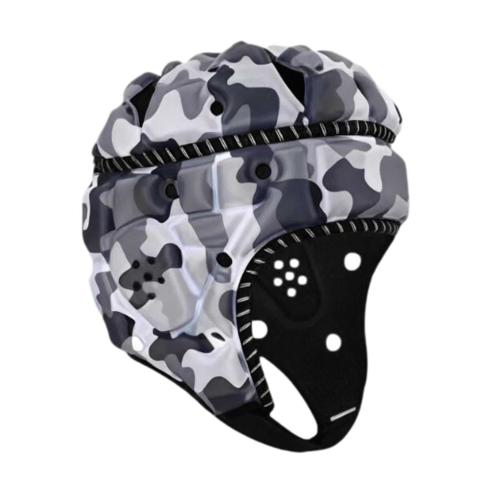 Rugby Helmet Headgear Cap Reflective Safety Polyester Foam Material for Adult Men Women Outdoor Sports