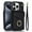 black, variant on For iPhone 14 Pro Case Premium PU Leather Accordion Folding Wallet &Card Holder With RFID Shielding Material Phone Case ,with Adjustable Ring Holder And Wristband,green,For iPhone 14 Pro