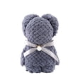 thumbnail image 1 of Toalla de baño con forma de oso, suave toalla de mano de felpa coral con compartimento de almacenamiento, ideal para bodas, baby showers, cumpleaños y como recuerdo., 1 of 1