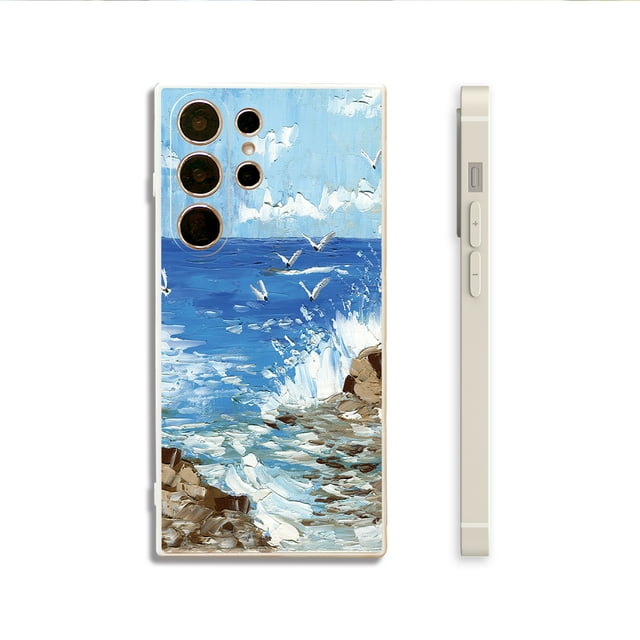 Garantice seguridad y estilo para su iPhone con una funda de goma TPU flexible, adornada con un estampado creativo de dibujos animados