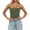 Green, variant on Women's Solid Color Fitted Square Neck Thin Strap Halter Top Inner Wear Detachable Pads Adjustable Sleeveless Undershirt Camisole Green,XS