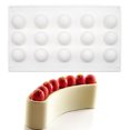 thumbnail image 4 of Mousse Mold 15-Cavity Ball Shape DIY Silicone Cake Making Mold Dessert Mold, 4 of 10