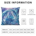 thumbnail image 5 of GOSMITH Dolphin Throw Pillow Cover, Underwater World Pillow Cover for Bed Sofa, Cute Marine Life Decorative Pillow Cover, Blue Wave Decor Cushion Cover Ocean Theme Bedroom Decor, 5 of 5