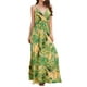 thumbnail image 2 of Lucakuins - Vestido largo de verano para mujer, sin mangas, sin espalda, cuello en V profundo, bohemio, floral Lucakuins  moda, 2 of 9