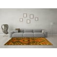 thumbnail image 3 of Ahgly Company Machine Washable Indoor Rectangle Persian Yellow Traditional Area Rugs, 2' x 4', 3 of 4