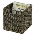thumbnail image 4 of Seagrass Woven Cube Bin Basket Organizer with Handles for Bedroom, Home Office, Bathroom, Shelf and Cubby Organization, 4 of 7