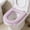 Pink, variant on Waterproof EVA Toilet Seat Cushion Pad, Universal Fit for Elongated & Round Toilets, Soft Padded Washable Quick-Dry with Handle - Blue