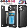 thumbnail image 2 of Funda Retro de cuero con tarjetero para iPhone, carcasa con tapa para 14, 13, 12, 11 Pro Max, Mini billetera, XR, X, XS Max, 8, 7, 6S, 6 Plus, 5S, SE3, 2022, 2020 Fivean unisex, 2 of 2