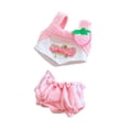 thumbnail image 3 of 2 uds chaleco y pantalones cortos para disfraces de muñecos de peluche flexibilidad lindo para niñas pequeñas ropa para muñecas trajes para muñecos de rosa, 3 of 7