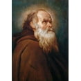 thumbnail image 2 of Velazquez, Diego 24x32 White Modern Wood Framed Museum Art Print Titled - Saint Anthony Abbot, 2 of 4