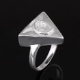 thumbnail image 4 of Mooneye 0.50 CTW Natural Diamond Polki Triangular Women Gifts Solitaire Ring 925 Sterling Silver, 4 of 5
