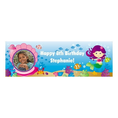 Mermaid Party Custom Photo Banners