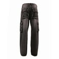thumbnail image 3 of HOOMEUMY Mens Baggy Jeans Loose Workwear Cargo Denim Pants Multi-Pockets Casual Motorcycle Pants (Black,46), 3 of 8