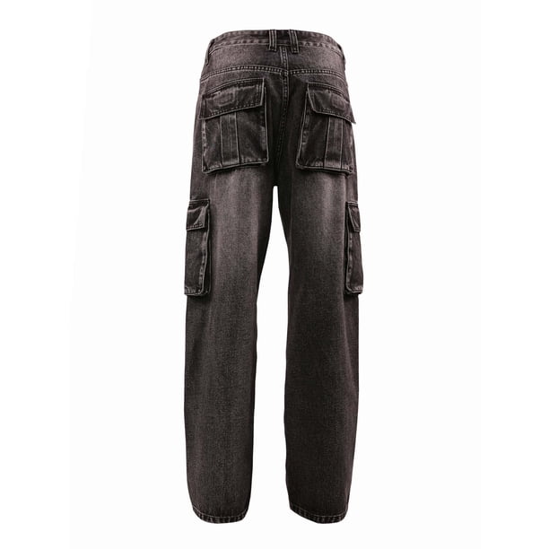 Abomasnow Men's Baggy Hip Hop Jeans Loose fit 90s Vintage Cargo