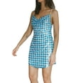 thumbnail image 6 of Biekopu Women's Sequin Party Dress, Glitter Sleeveless Spaghetti Strap Cowl Neck Mini Dress, 6 of 9