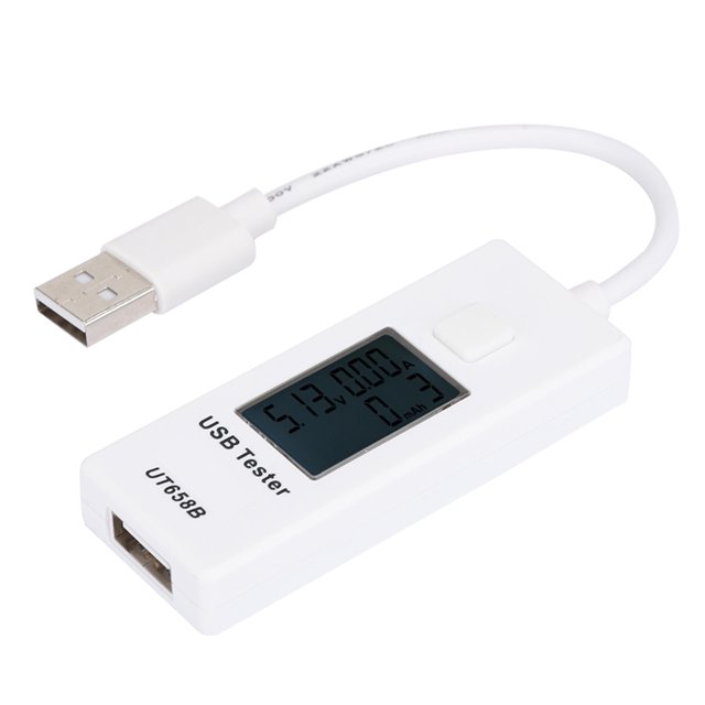 Medidor USB, cable de datos de alimentación de 0-3,30 V, detector USB, probador de cable de datos de alimentación, máxima comodidad