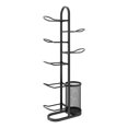 thumbnail image 1 of Basketball Rack Organizador de equipos deportivos de hierro con canasta para jardín de infantes Negro, 1 of 8