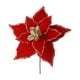 thumbnail image 3 of Fiudx Magnolia Artificial Grande, Franela con Bordes Brillantes, Pétalos Brillantes para Corona Navideña, Decoración Navideña Versátil para Árbol, Chimenea y Mesa, 25 X 15 Cm., 3 of 7