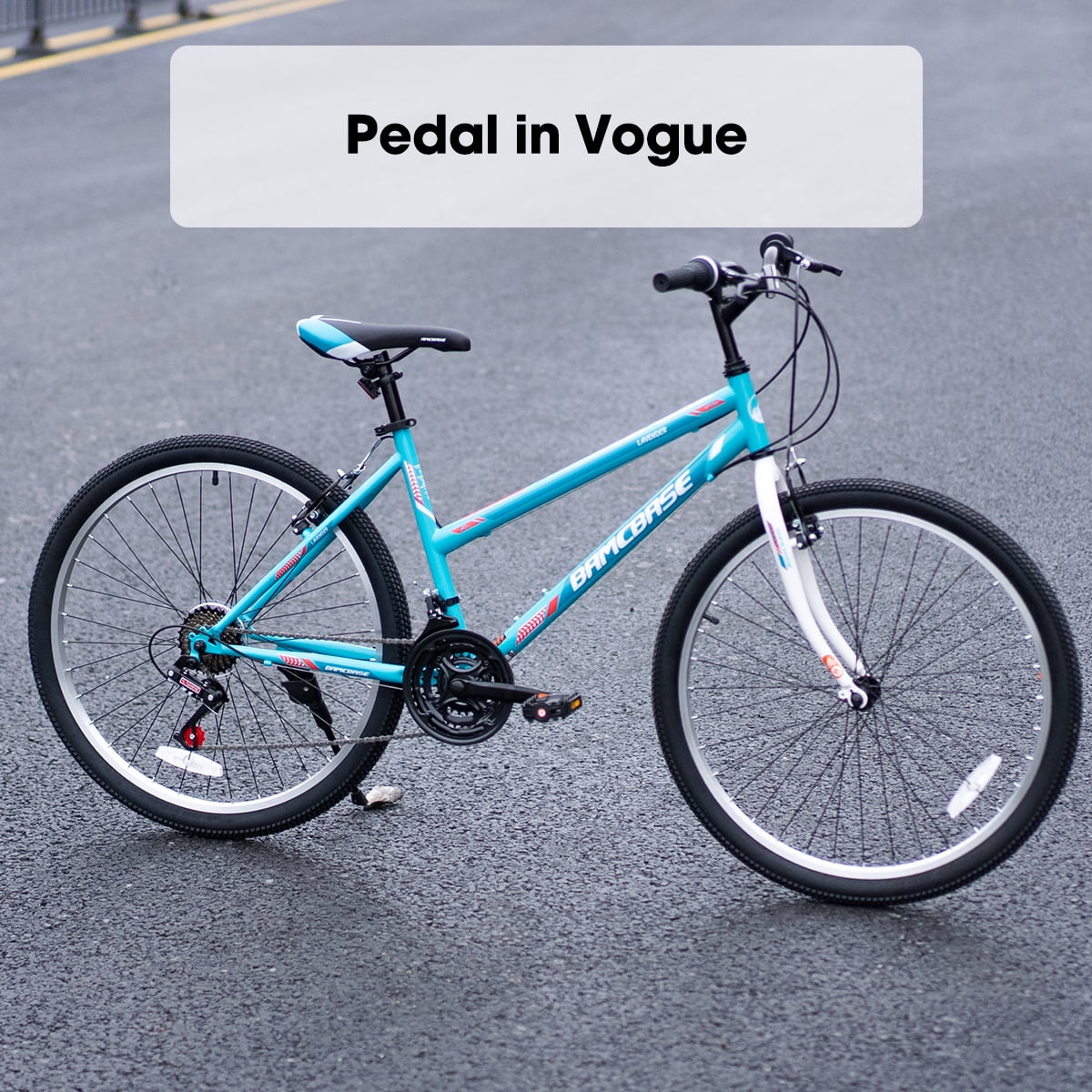 Hiland 24 26 inch Mountain Bike for Men Women 21 Speeds MTB Bicycle for Adult Youth Walmart