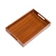thumbnail image 2 of Bandeja de madera para servir aperitivos, ligera, portátil, moderna, con asas huecas. 33 cm x 22 cm x 5 cm, 2 of 9