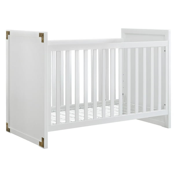 Baby Relax Miles 2 In 1 Convertible Crib In Classic White