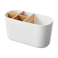 thumbnail image 2 of ShaoXinWan Detachable Divided Plastic Vanity Storage Caddy, Multi Compartment Bathroom Toiletry Organizer, Countertop Storage Holder for Toothbrushes, Cosmetic Supplies and Desktop Small Sundries, 2 of 6