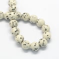 thumbnail image 2 of Gemstone Beads Strands Imitation Bodh Round White 10mm Hole: 1mm 40pcs/strand 15.7 inch, 2 of 2