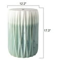 thumbnail image 5 of Livabliss Aynor Modern Garden Stool, 17" x 12", White/Aqua, 5 of 6