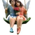 thumbnail image 5 of Grandest Birch Fairy Garden Couple Swing Figurine Cartoon Resin Fairy Garden Lovers Pendant for Gift Statue Pendant:Resin, 5 of 8