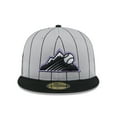 thumbnail image 2 of Men's New Era  Gray/Black Colorado Rockies 2025 Batting Practice 59FIFTY Fitted Hat, 2 of 7
