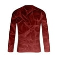 thumbnail image 4 of VgaVtl Red Men's Long Sleeve Tee Shirts Muscle Mens Tops Workout Casual Graphic Regular Layering Shirts,3XL, 4 of 5