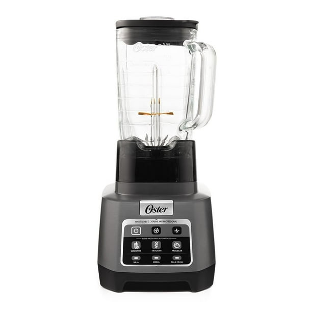 Licuadora Oster Profesional XTREME MIX con iBLEND y MAX CRUSH Vaso de Vidrio Gris
