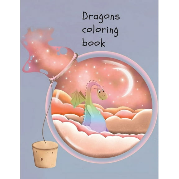 Dragons coloring book, (Paperback)