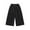 Black A, variant on Ashirexll Summer Pants, Girls Pants, Cargo Pants for 3-14Y Children Elastic Waist Strawing Long Trousers Casual Versatile Loose Work Pants with Pockets