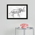 thumbnail image 2 of Wynwood Studio Prints Elephant Silver Animals Zoo and Wild Animals Wall Art Canvas Print Gray Metallic Gray 19x13, 2 of 3