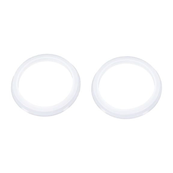 2Pc Silicone Ring Gasket Replacement For Bathtub Sink Pop-Up Drain Cap Washer Seal Fits Over Old Groove Fixes Leaky Basin