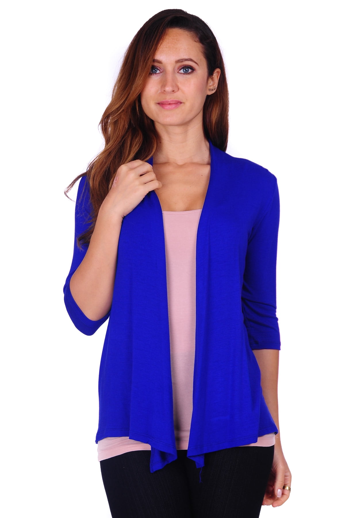 NE PEOPLE Women's 3/4 Sleeve Open Front Cardigan - Lightweight Drapey Knit With Pockets, Sizes S-3XL - View #12