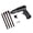 190, variant on Pneumatic Air Hammer Set with Scraper Attachments, Lever Handle Metal Body for Rust Removal Paint Prep Workshop Tasks