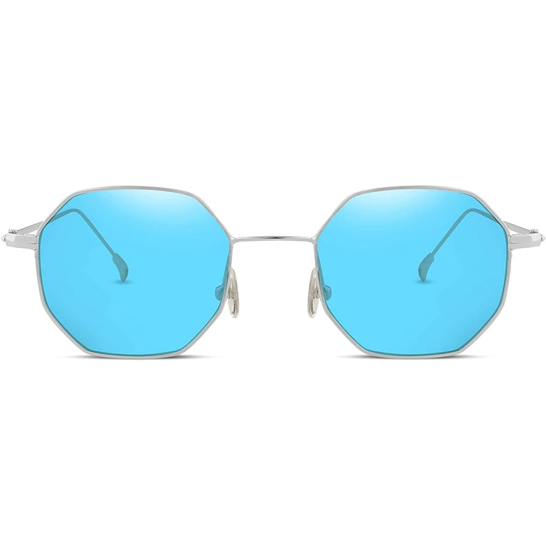 FEISEDY Hipster Small Polygon Women Men Sunglasses Delicate  display picture 1