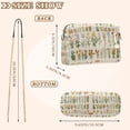 thumbnail image 4 of FORMRS Women Crossbody Purse with Chain Strap Vegan Leather Shoulder Handbag, Beige Wildflowers, 4 of 7