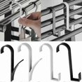 thumbnail image 3 of White 3-Piece Hanger Set for Towels, Clothes, and Scarves Compatible with Radiator Rails, 3 of 5
