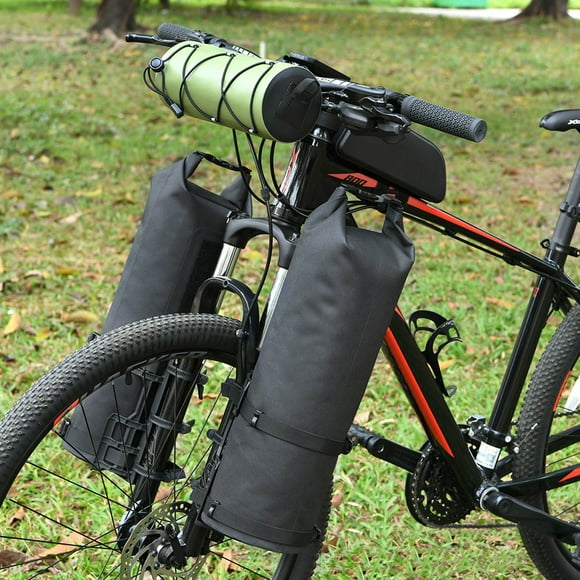 3L/7L Bike Fork Bag Waterproof Roll Top Dry Bag Bicycle Fork Bag Cycling Pack Bike Pannier