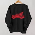 thumbnail image 4 of Christmas Graphic Sweatshirts for Women Xmas Car Printed Pullover Long Sleeve Crewneck Tshirts Xmas Holiday Party Winter No Hood Sweaters, 4 of 5