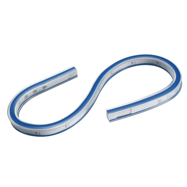 Regla curva flexible de 30 cm (12") para dibujo de ingeniería y diseño de prendas