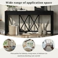 thumbnail image 6 of Euroco 60" Wood Console Table with 4 Drawers,Farmhouse Narrow Long Entryway Table Sofa Table with Open Bottom Storage for Living Room,Kitchen,Hallway,Black, 6 of 8