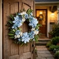 thumbnail image 7 of Ohmyroo Dahlias Botanical Wreath 19.6 Inch Multicolor Artificial Floral Ring Suiting Front Door Decor, 7 of 7
