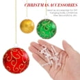 thumbnail image 3 of SHINYPASING 100pcs ornament caps for diy Plastic Ball Pendants Caps for Simple Design, 3 of 7
