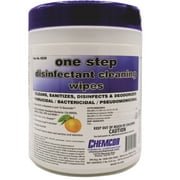 One Step Disinfectant Wipes EPA Registered 1 Tub 130 Wipes Orange Scent
