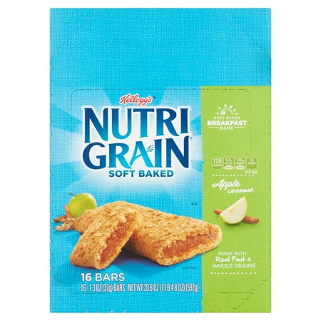  Soft Baked Apple Cinnamon Breakfast Bars, 1.3 oz, 16 count